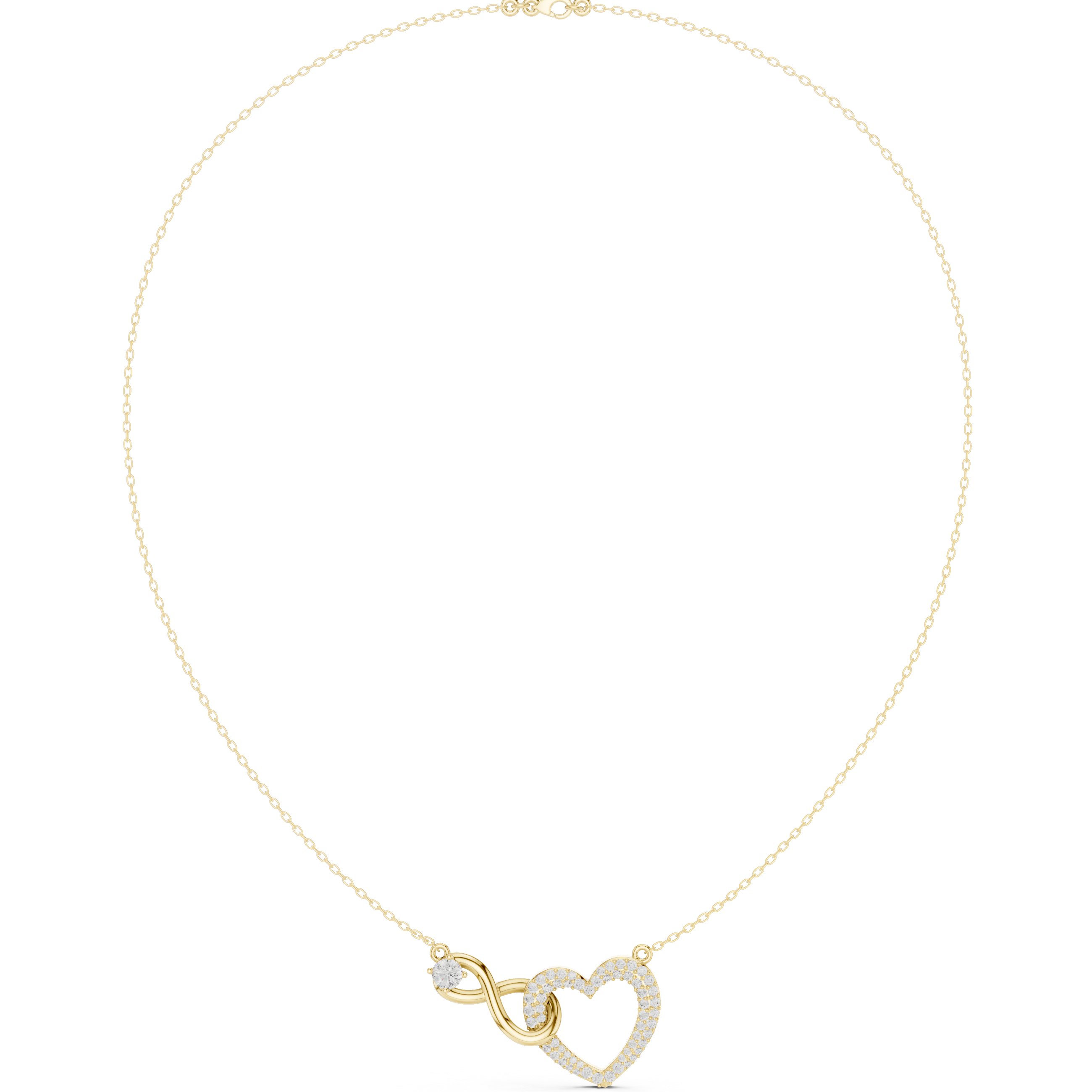 Ethereal Classic-Cut Diamond Lab Grown Necklace