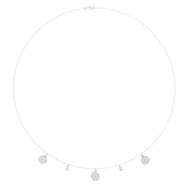 Precious Spherical Diamond Lab Grown Necklace