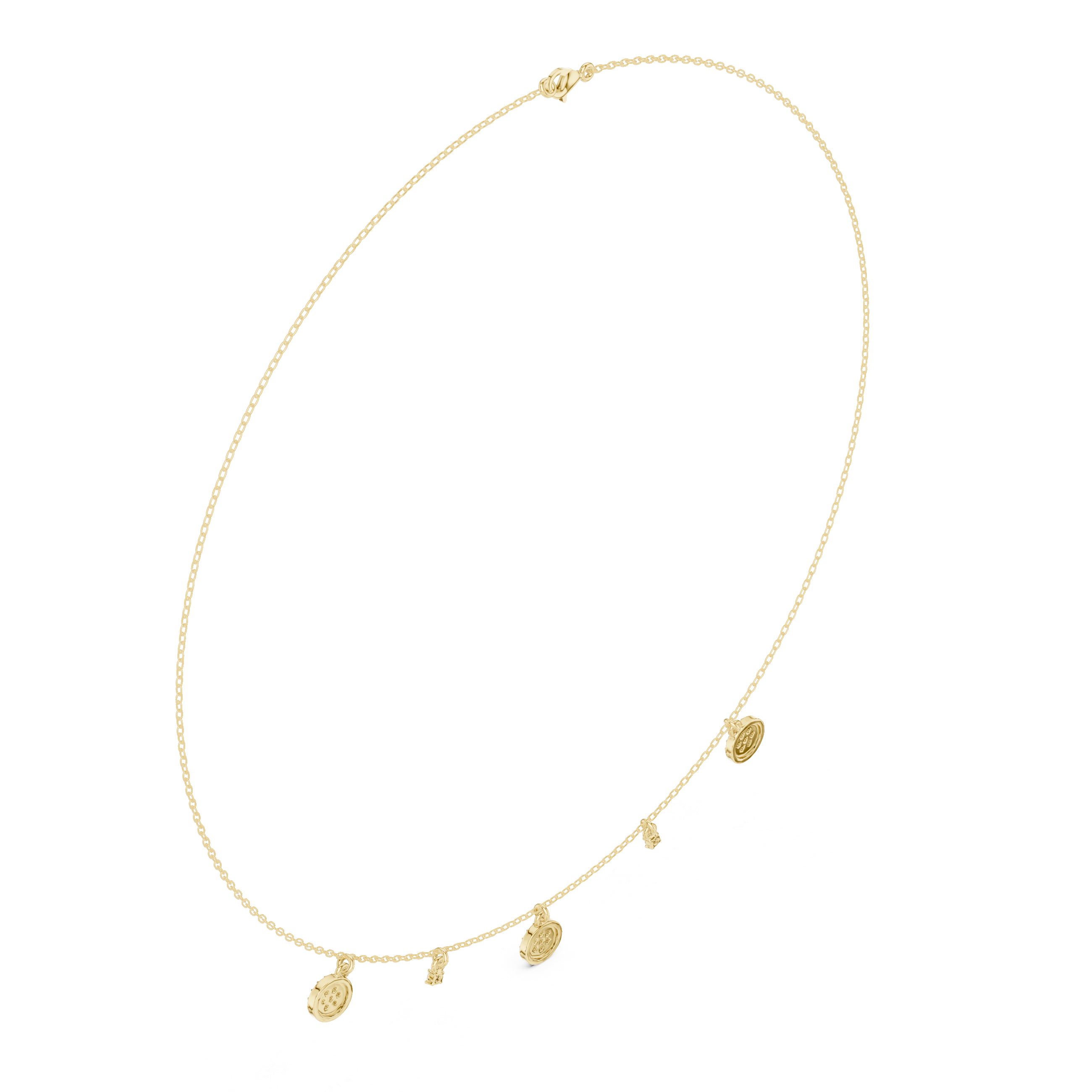 Precious Spherical Diamond Lab Grown Necklace