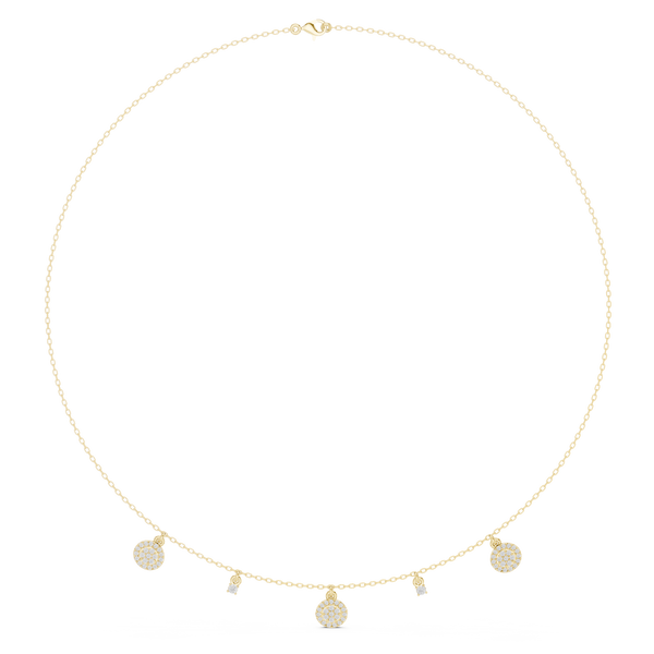 Precious Spherical Diamond Lab Grown Necklace