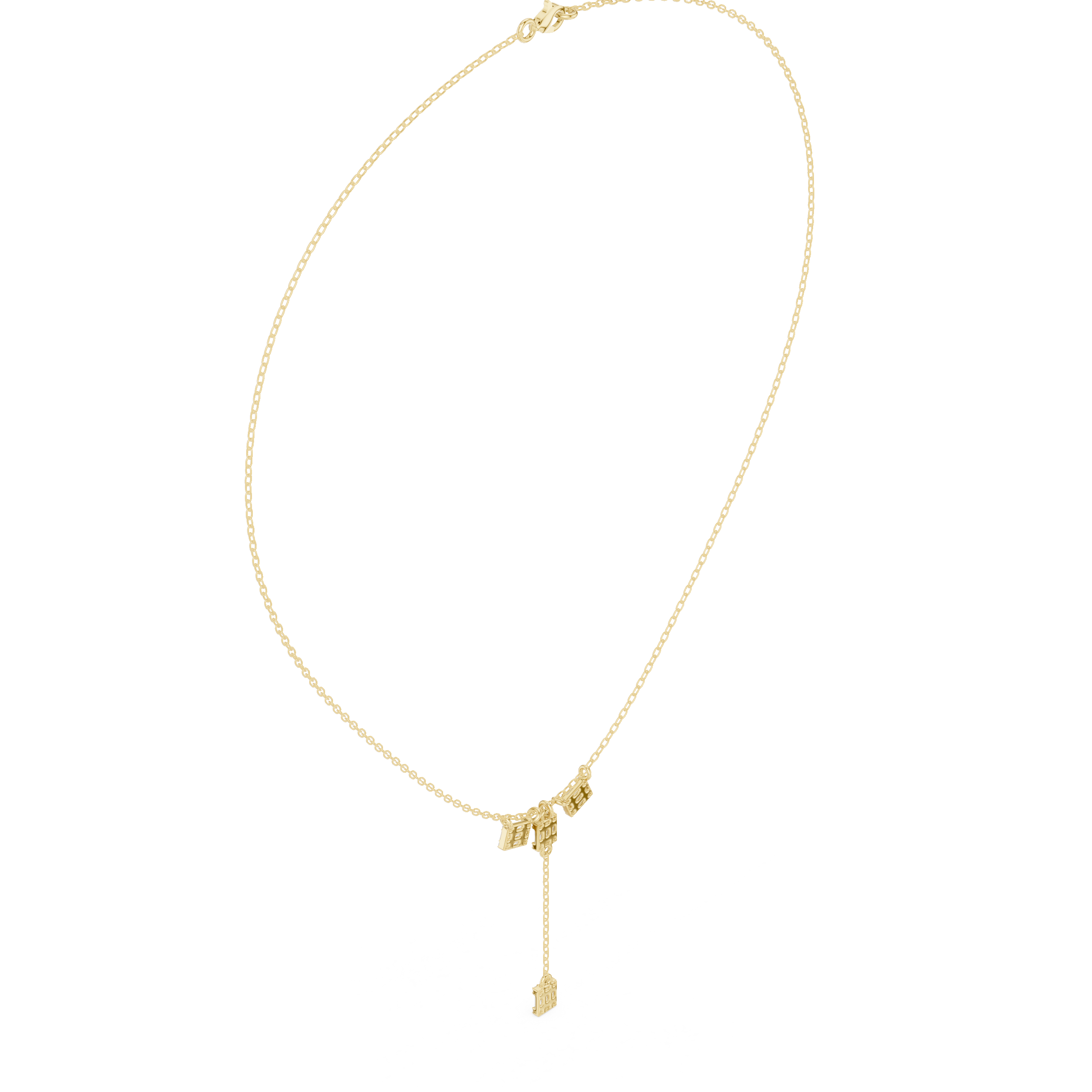 Noble Brilliant Baguette Lab Grown Necklace