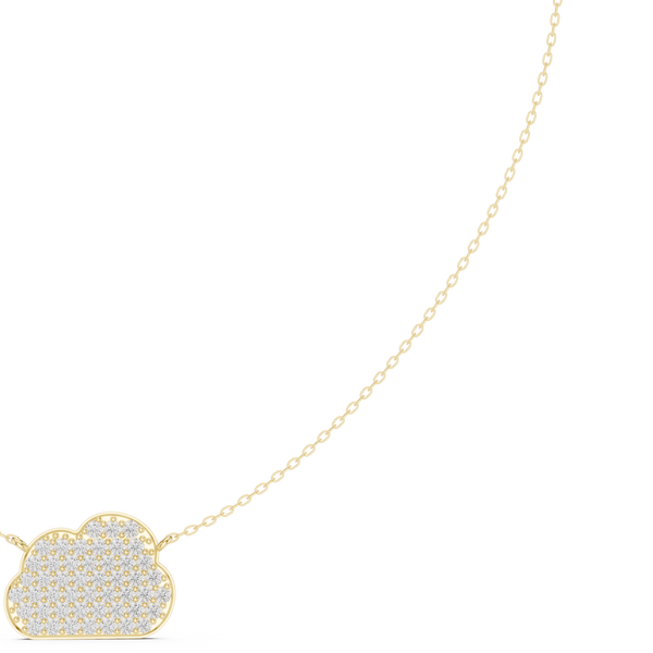 Baroque Classic-Cut Diamond Lab Grown Necklace