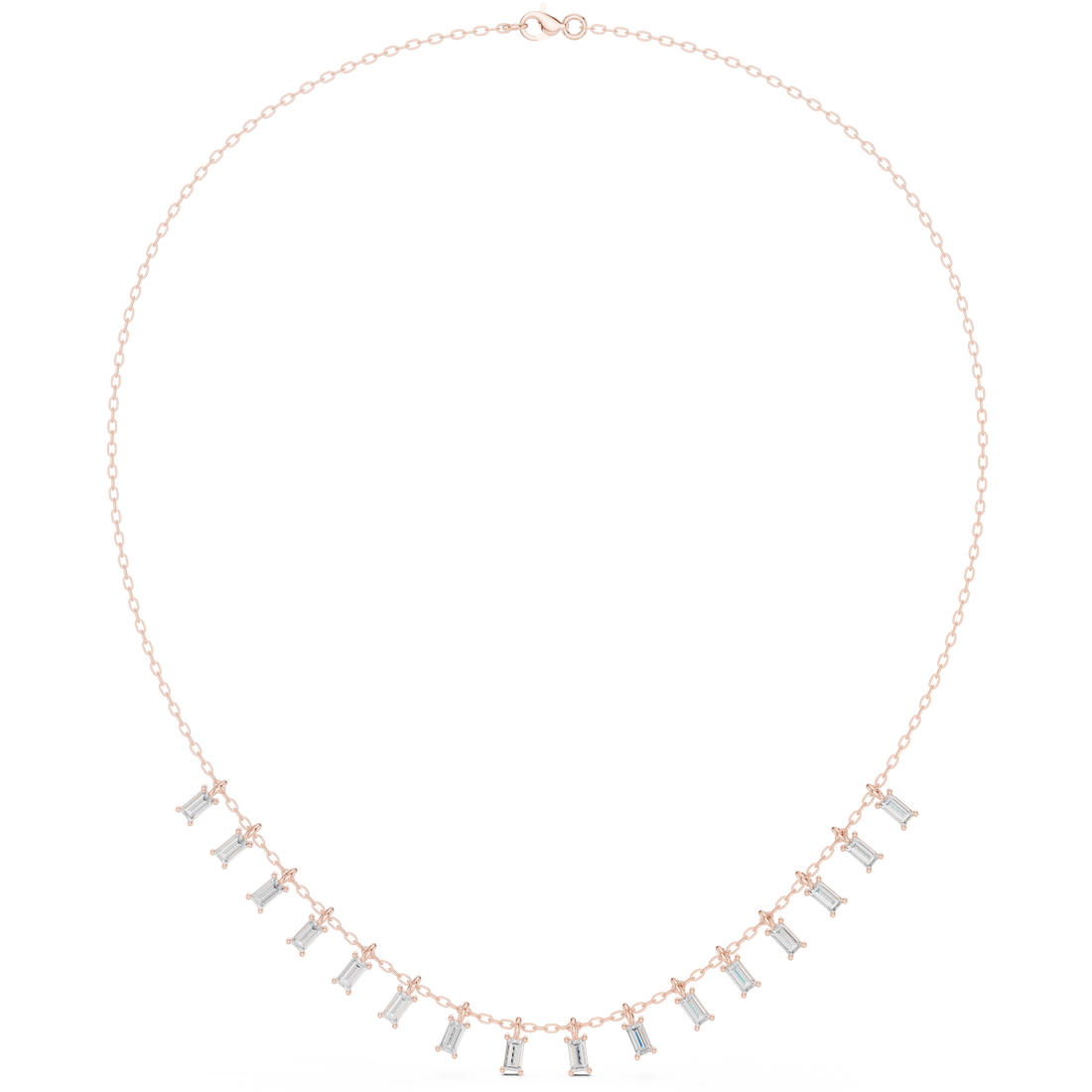 Heritage Baguette Diamond Lab Grown Necklace