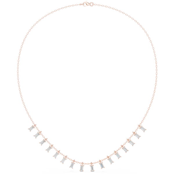 Heritage Baguette Diamond Lab Grown Necklace
