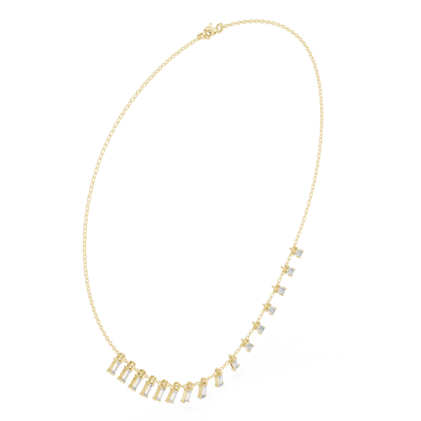Heritage Baguette Diamond Lab Grown Necklace