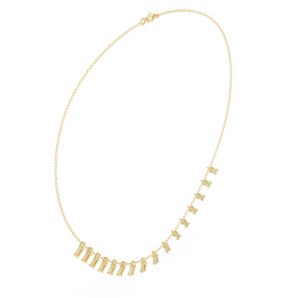 Heritage Baguette Diamond Lab Grown Necklace