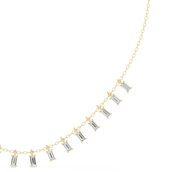 Heritage Baguette Diamond Lab Grown Necklace