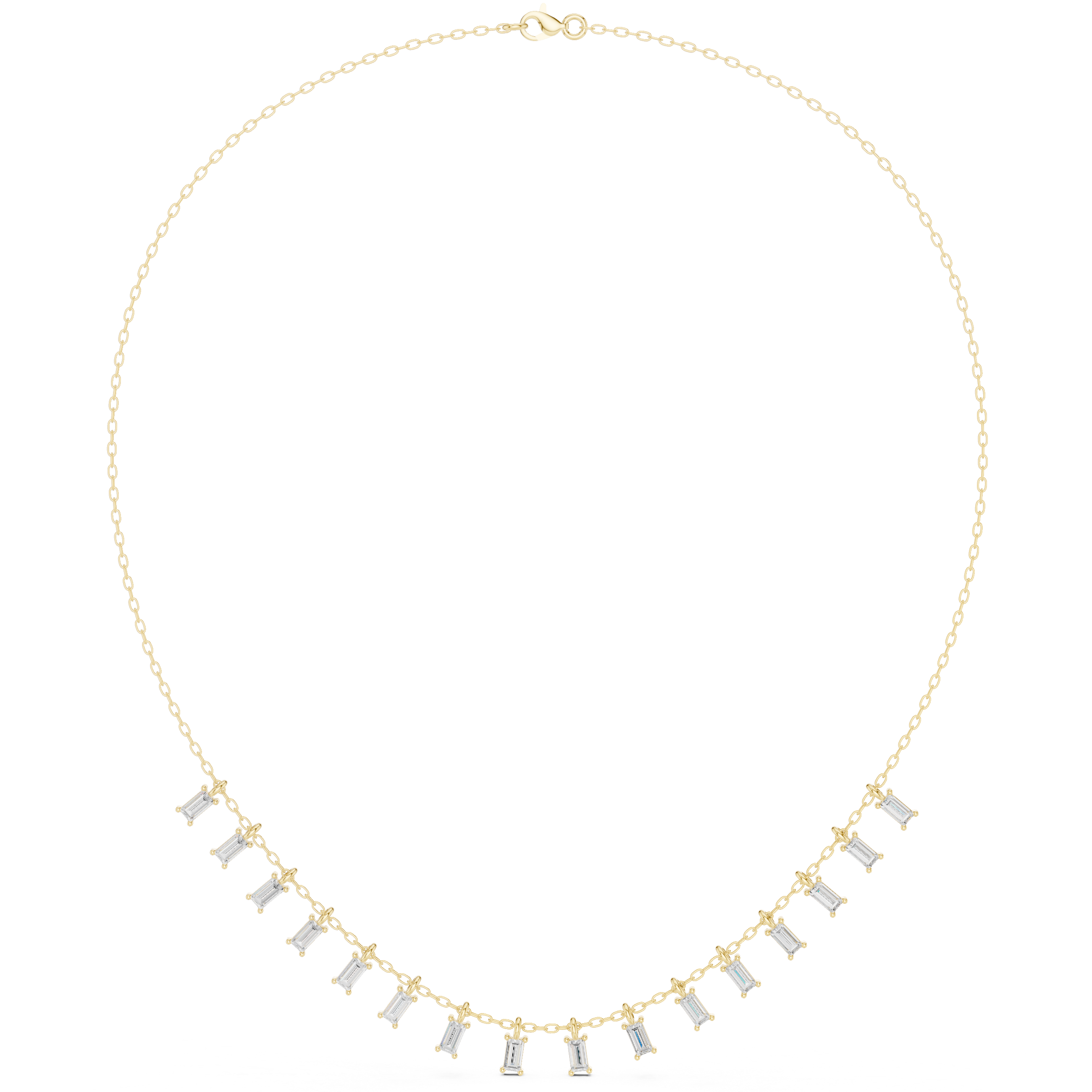 Heritage Baguette Diamond Lab Grown Necklace