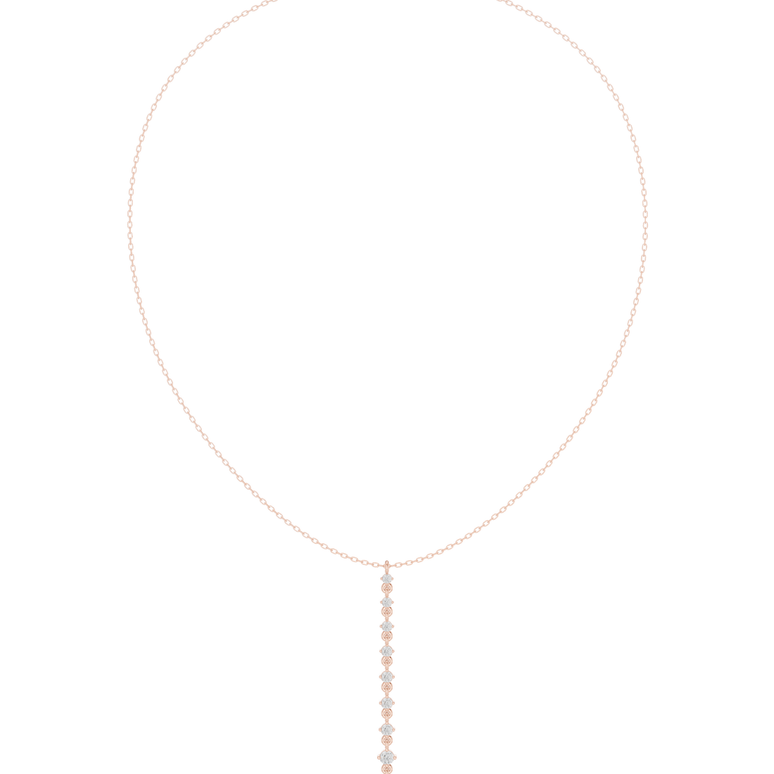 Superb Spherical Diamond Lab Grown Necklace