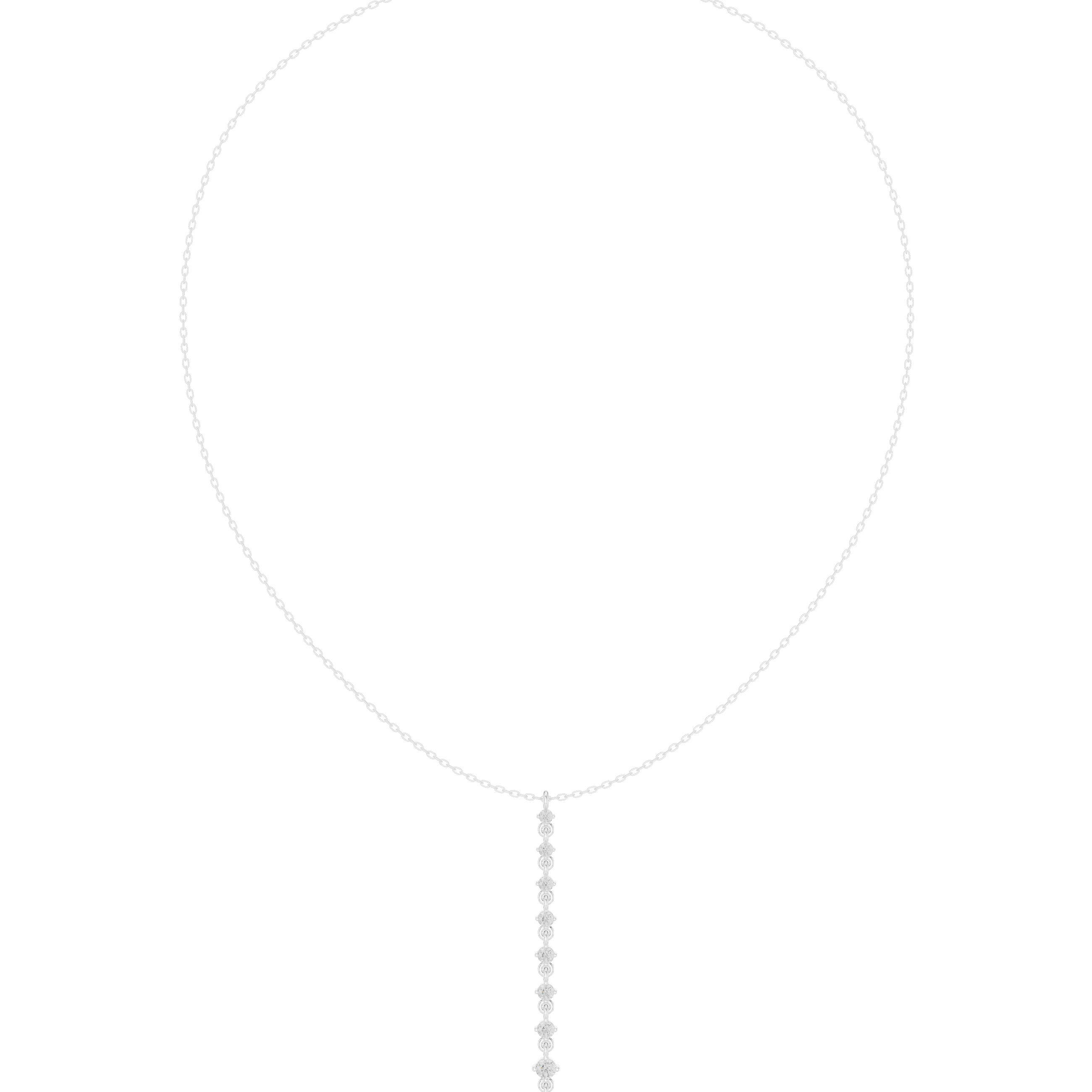 Superb Spherical Diamond Lab Grown Necklace