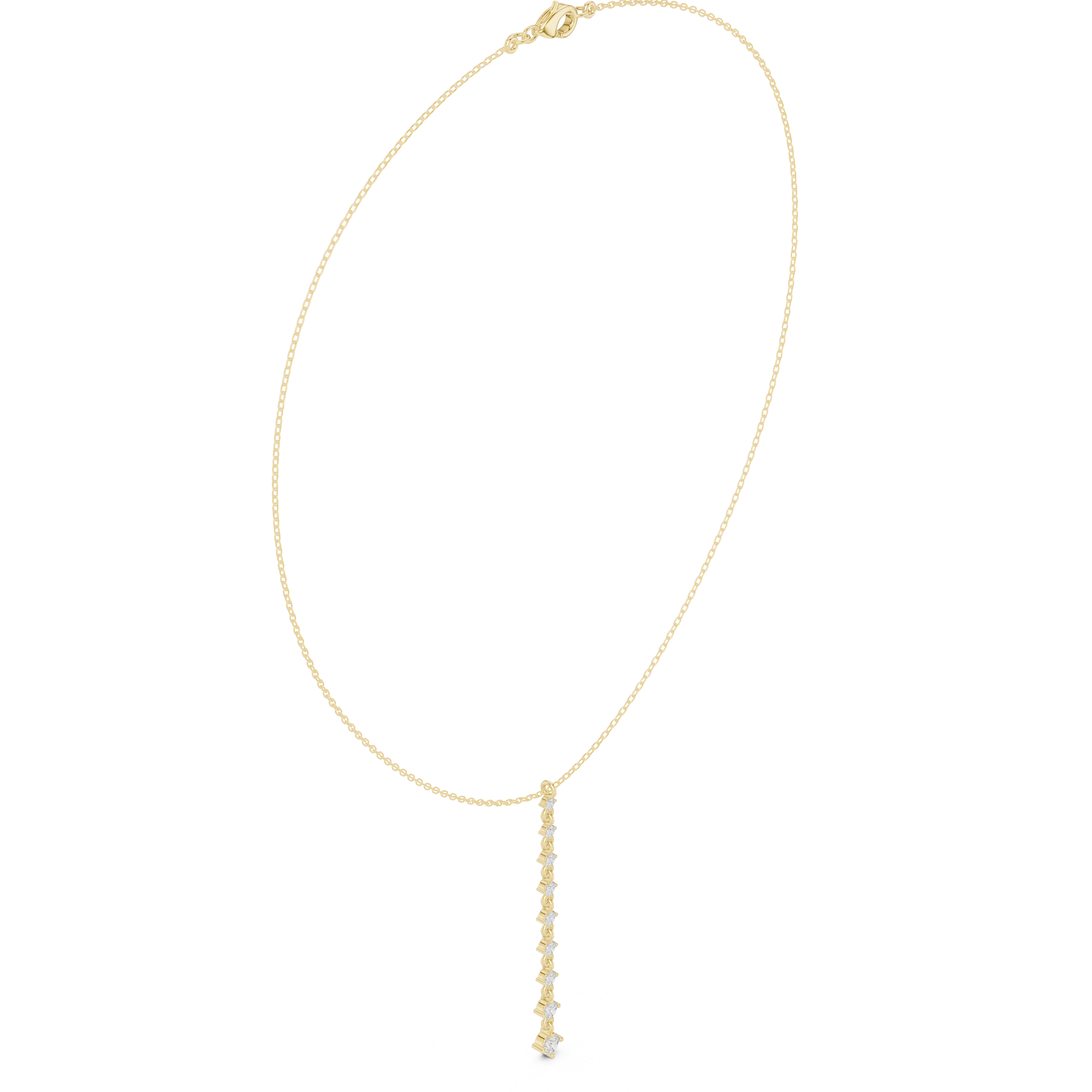 Superb Spherical Diamond Lab Grown Necklace
