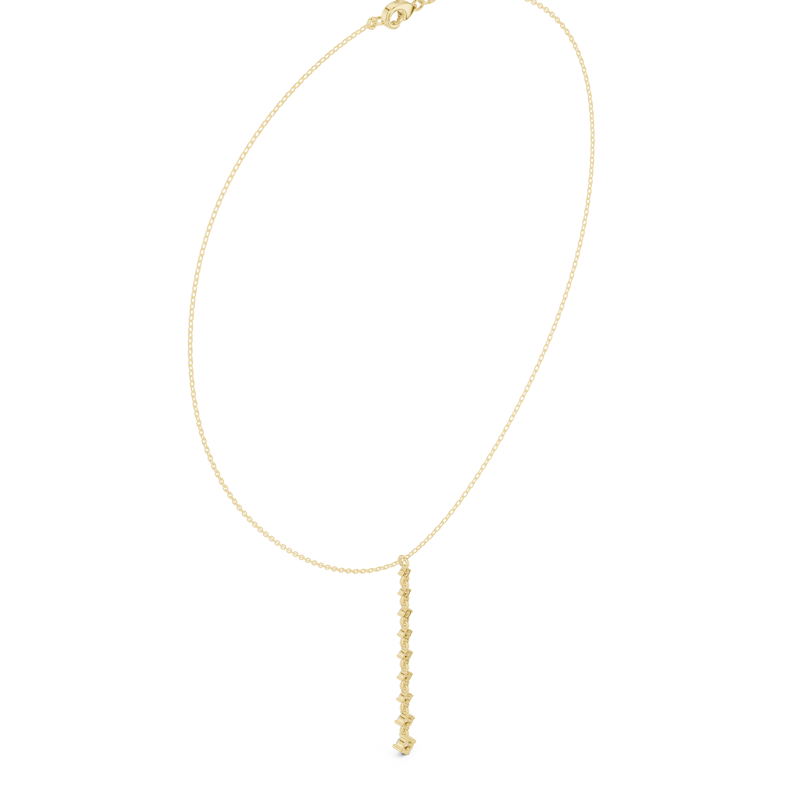 Superb Spherical Diamond Lab Grown Necklace