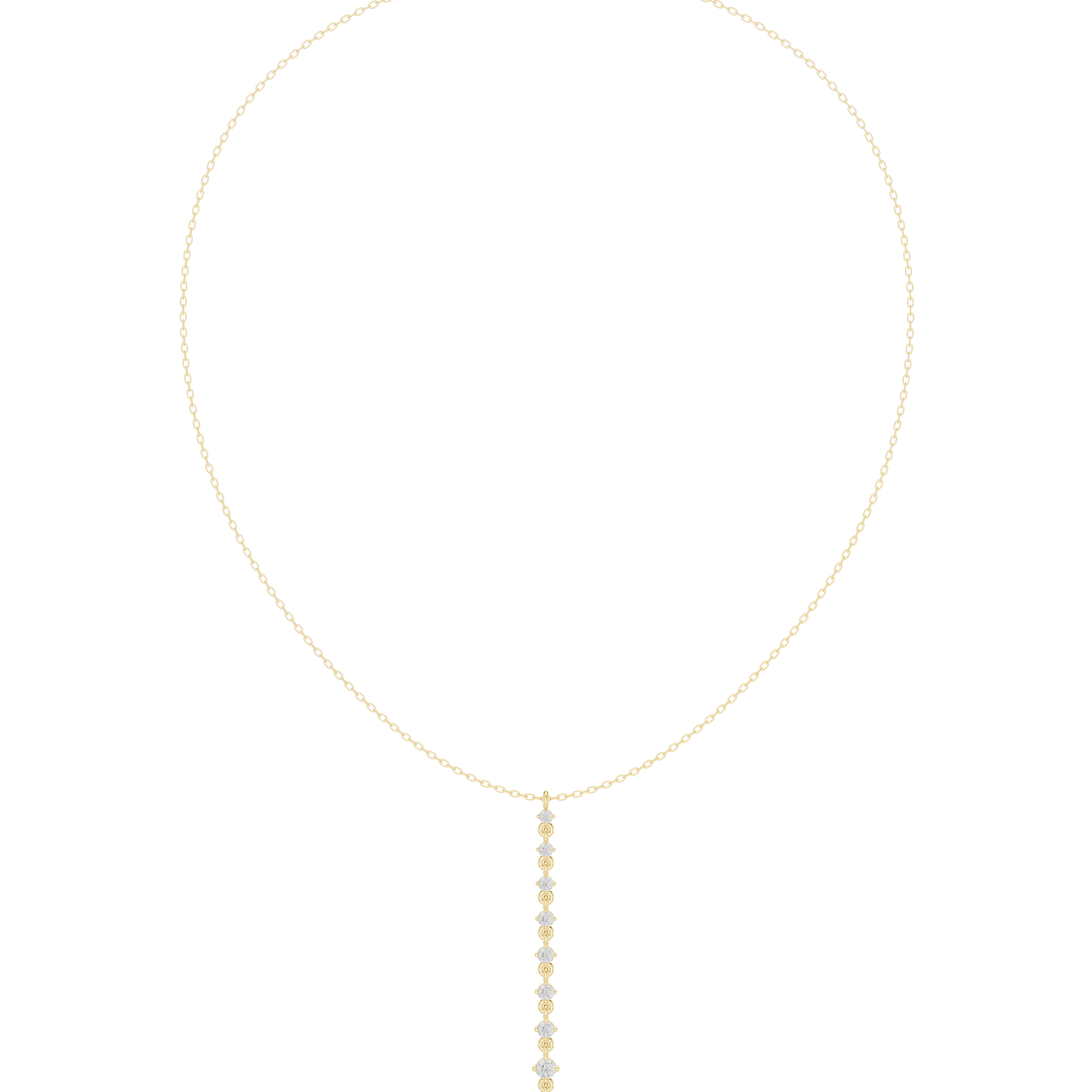 Superb Spherical Diamond Lab Grown Necklace