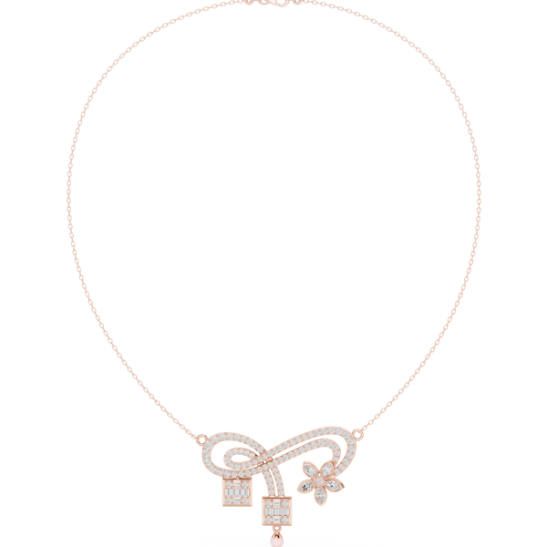 Dazzling Classic-Cut Diamond Lab Grown Necklace