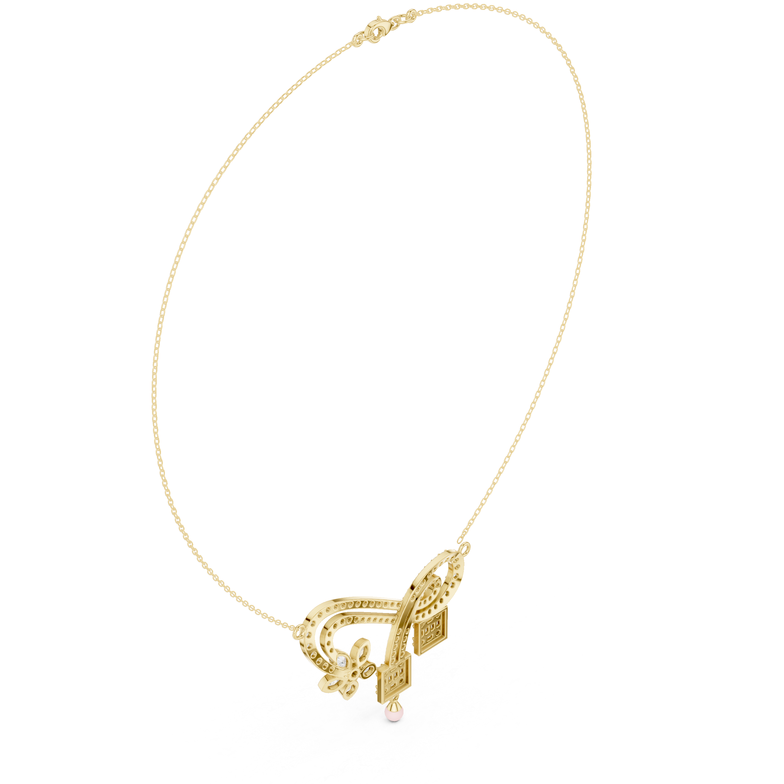 Dazzling Classic-Cut Diamond Lab Grown Necklace