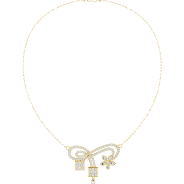 Dazzling Classic-Cut Diamond Lab Grown Necklace