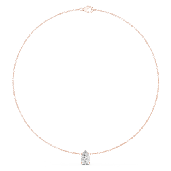 Eternal Pear Diamond Lab Grown Necklace