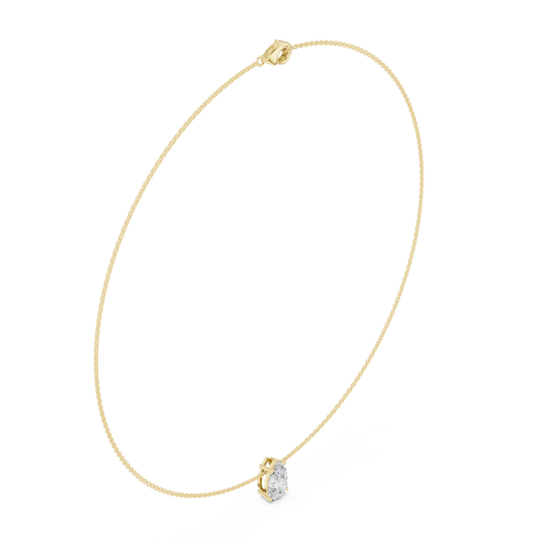 Eternal Pear Diamond Lab Grown Necklace