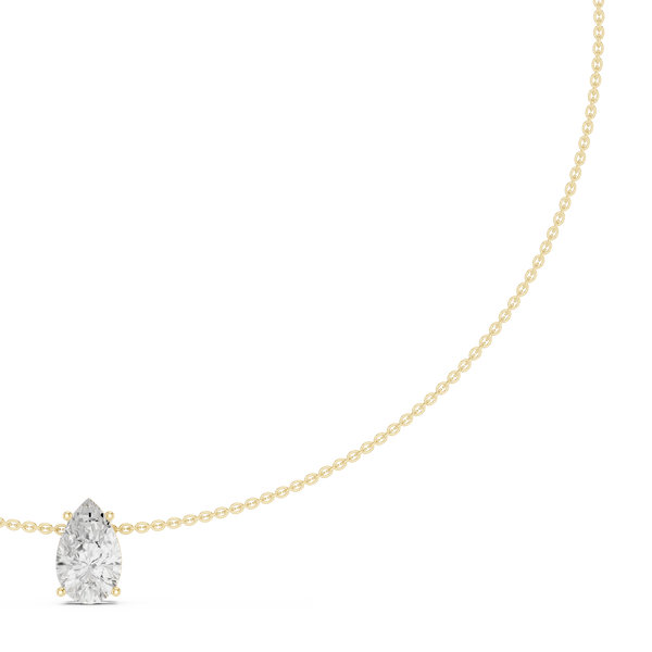 Eternal Pear Diamond Lab Grown Necklace