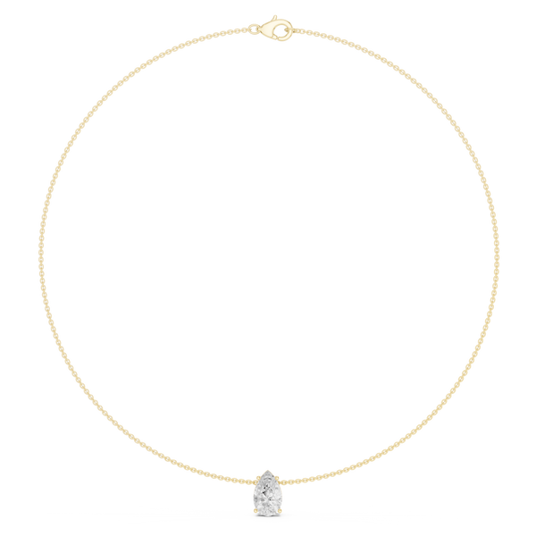 Eternal Pear Diamond Lab Grown Necklace