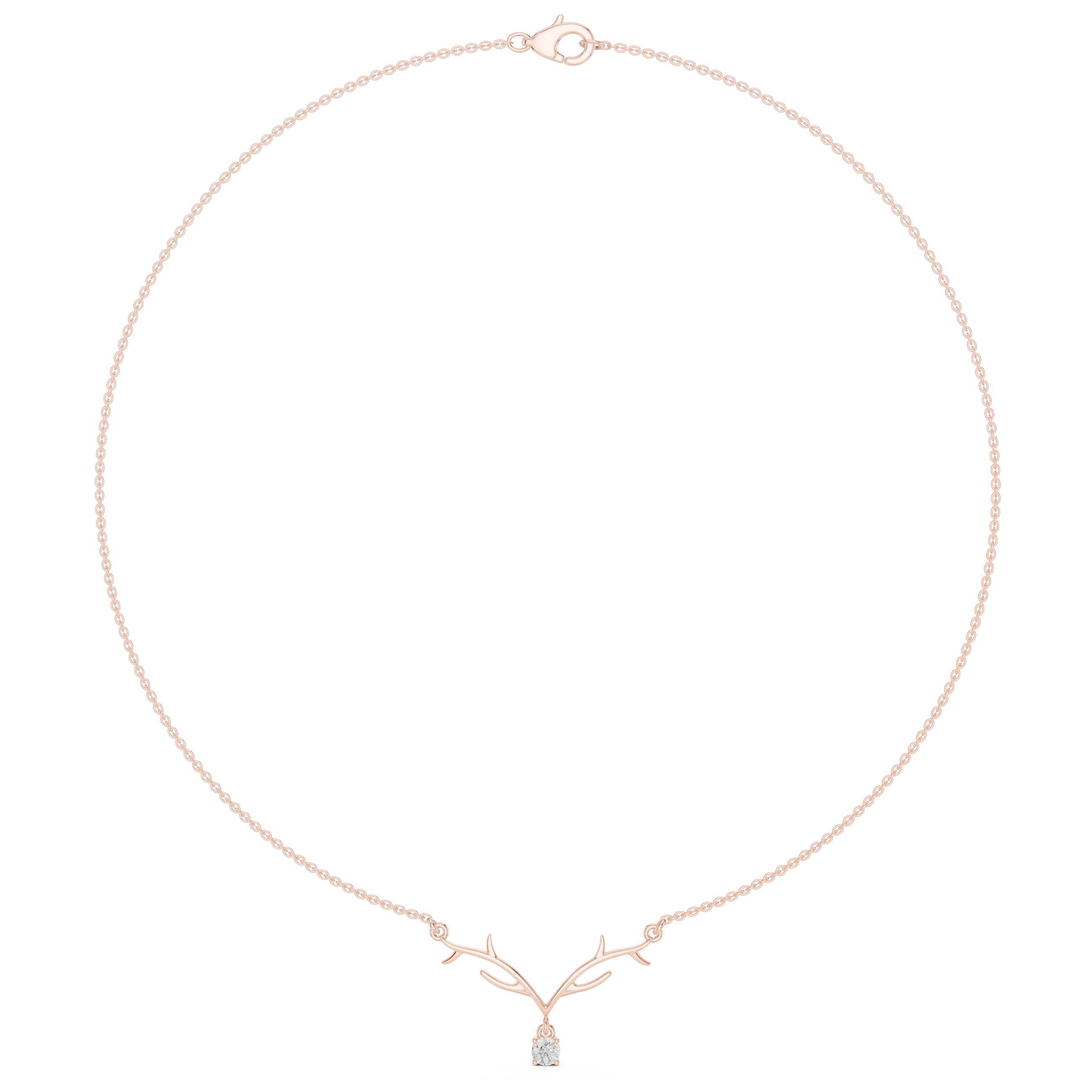 Exquisite Spherical Diamond Lab Grown Necklace