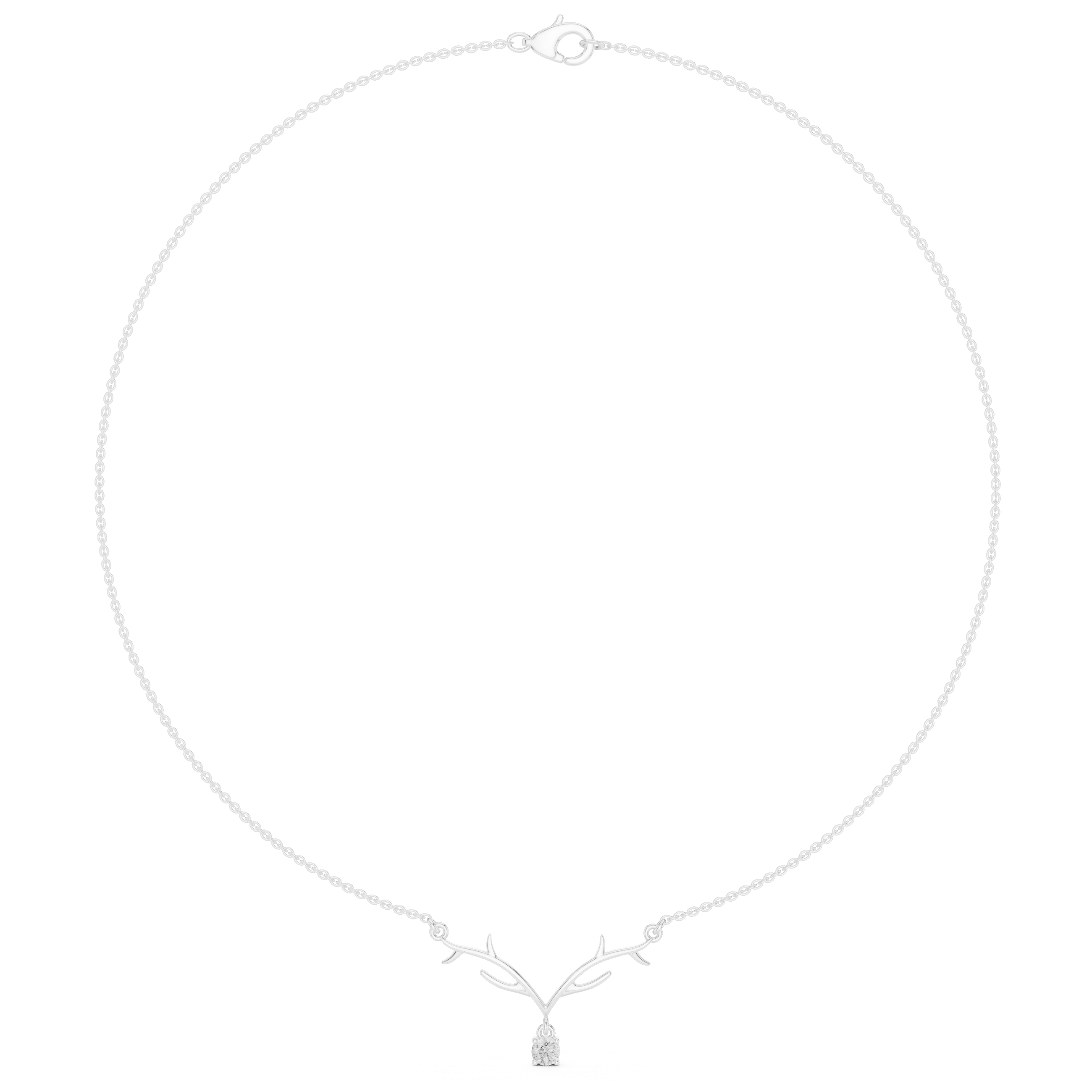Exquisite Spherical Diamond Lab Grown Necklace