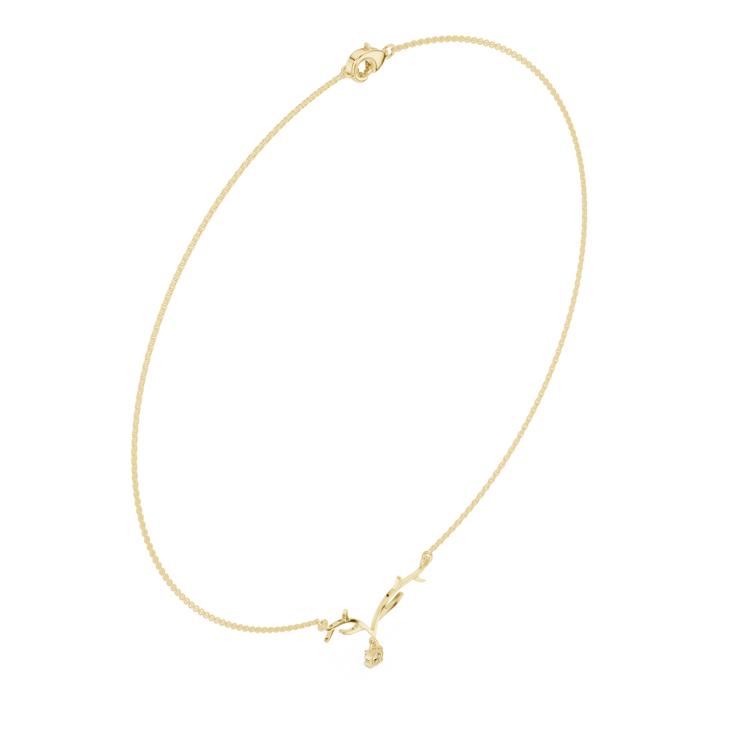 Exquisite Spherical Diamond Lab Grown Necklace