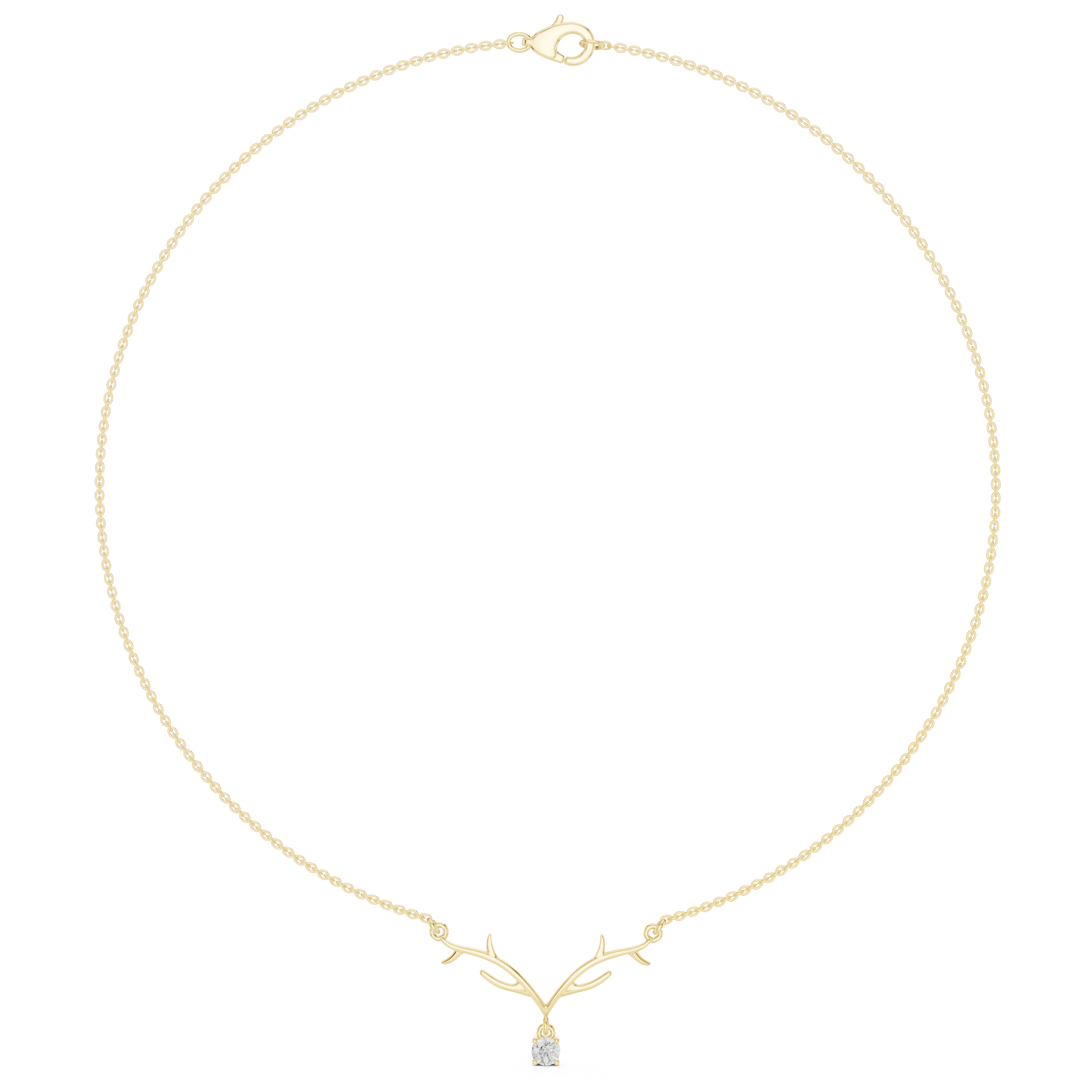 Exquisite Spherical Diamond Lab Grown Necklace