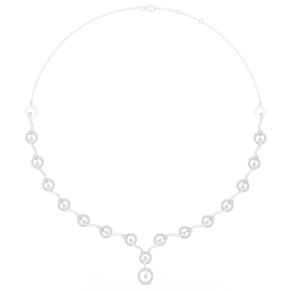 Gleaming Circular Diamond Lab Grown Necklace
