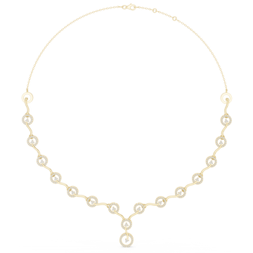 Gleaming Circular Diamond Lab Grown Necklace