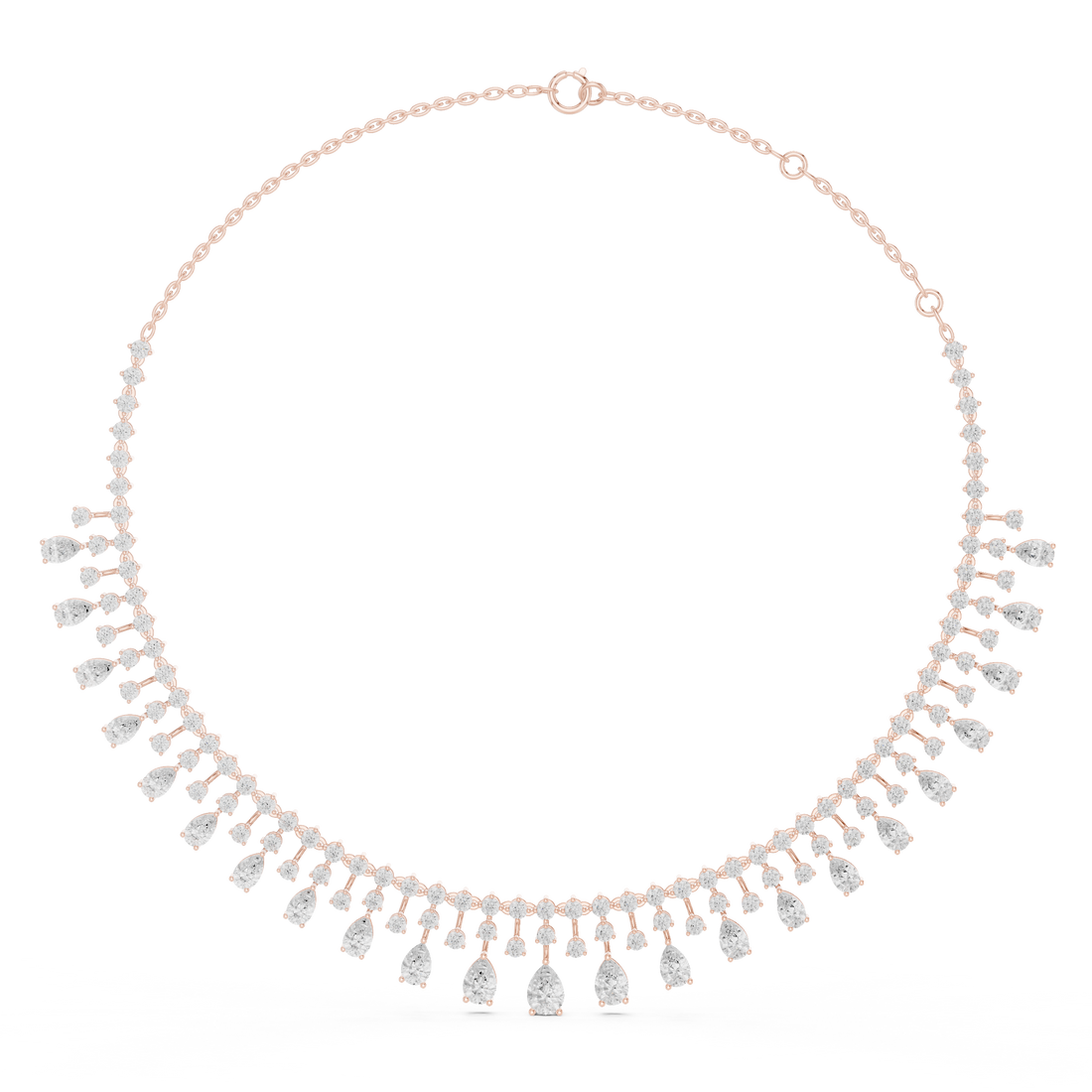 Peerless Spherical Pear Lab Grown Necklace