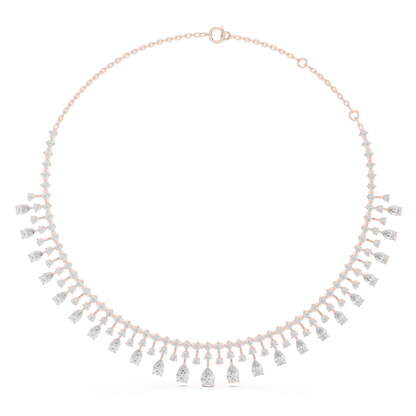 Peerless Spherical Pear Lab Grown Necklace