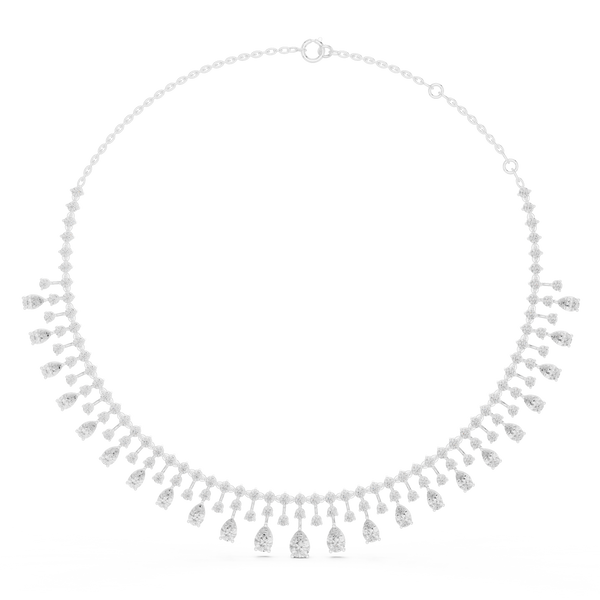 Peerless Spherical Pear Lab Grown Necklace