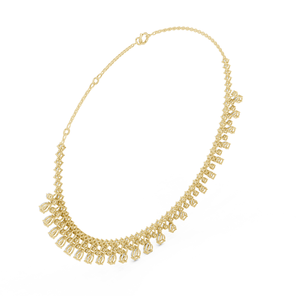 Peerless Spherical Pear Lab Grown Necklace