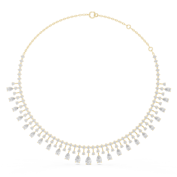 Peerless Spherical Pear Lab Grown Necklace