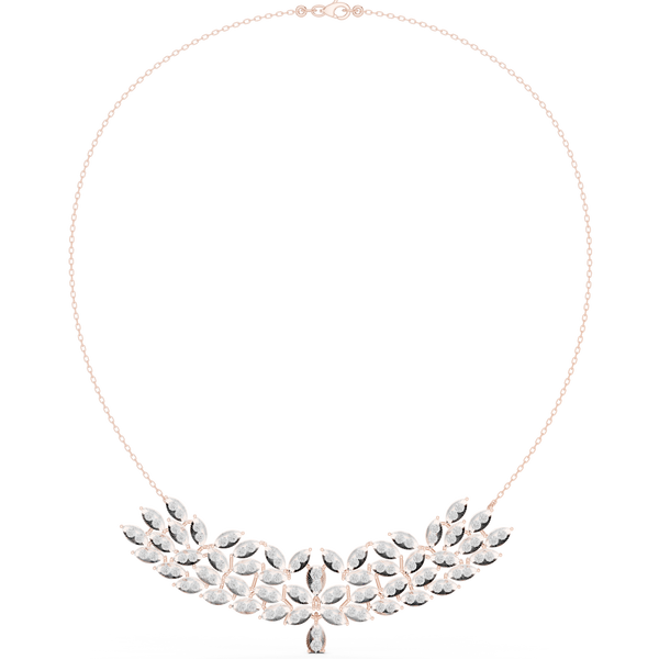 Luminous Spherical Titli Lab Grown Necklace