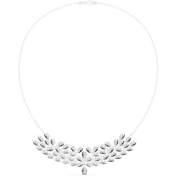 Luminous Spherical Titli Lab Grown Necklace