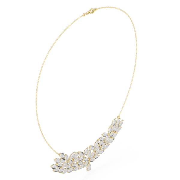 Luminous Spherical Titli Lab Grown Necklace