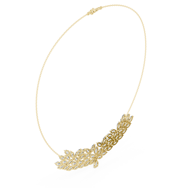 Luminous Spherical Titli Lab Grown Necklace