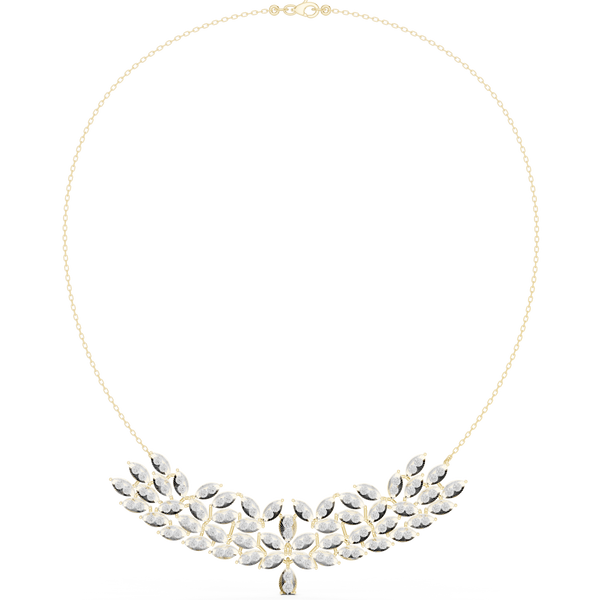 Luminous Spherical Titli Lab Grown Necklace