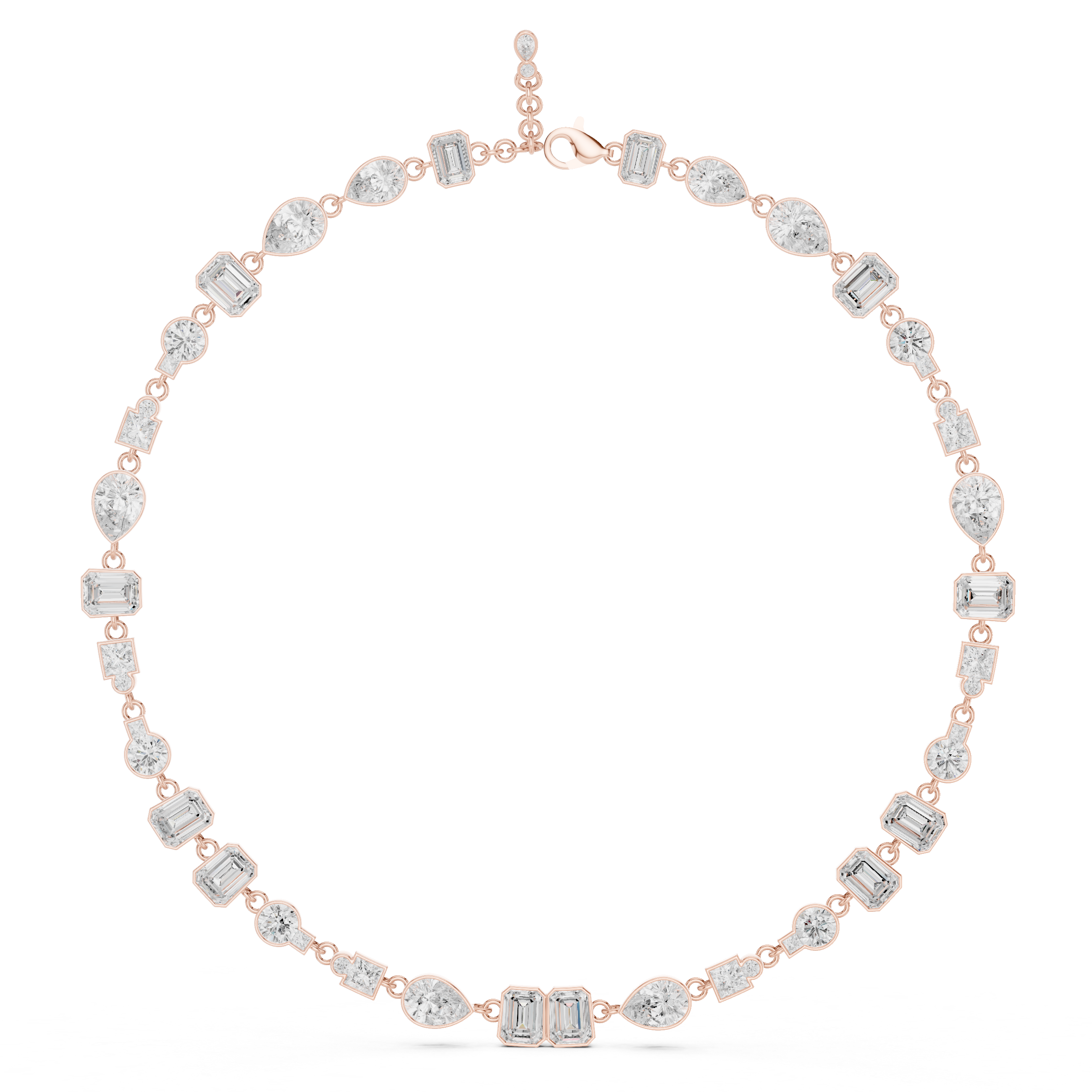 Glorious Emerald Princess Lab Grown Necklace