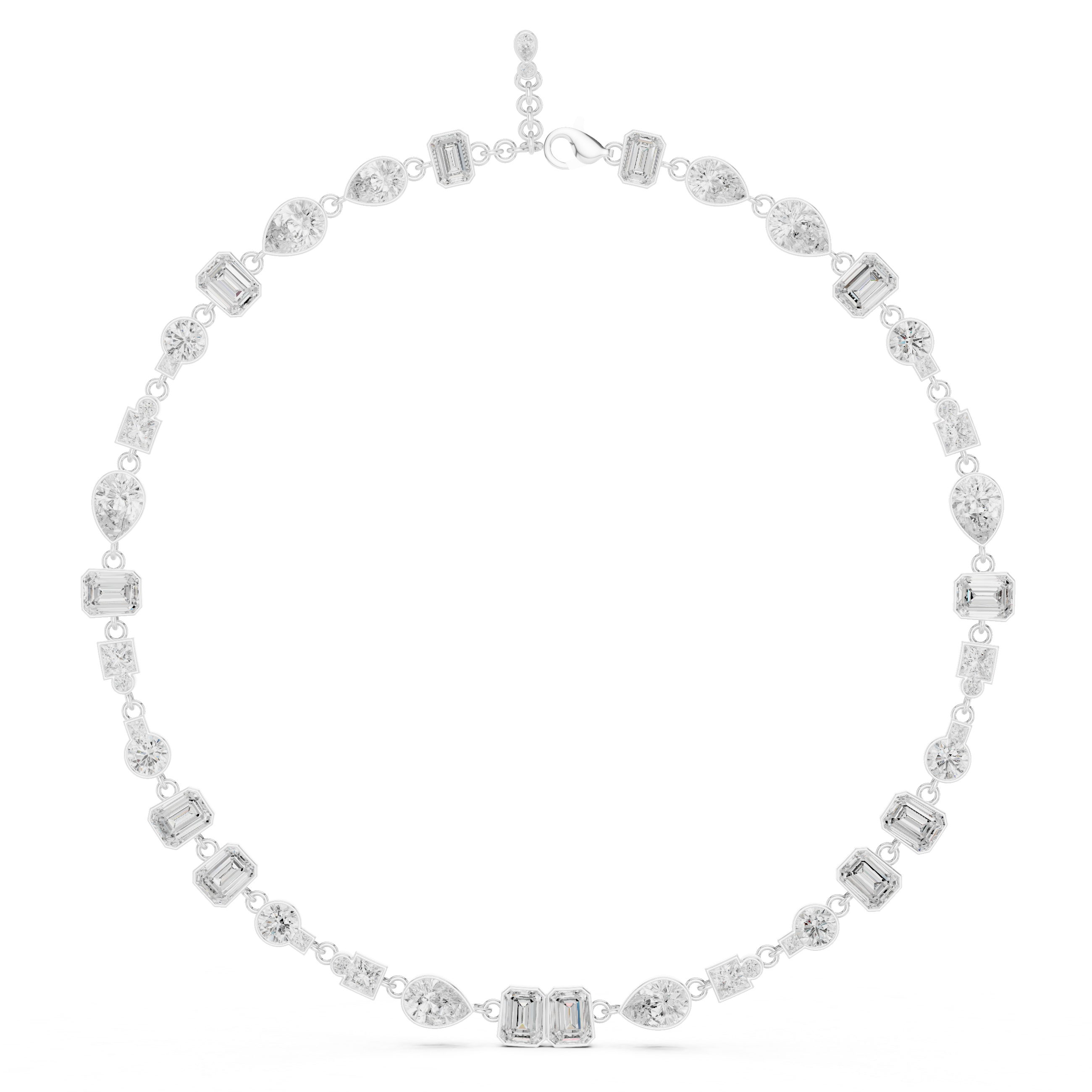 Glorious Emerald Princess Lab Grown Necklace