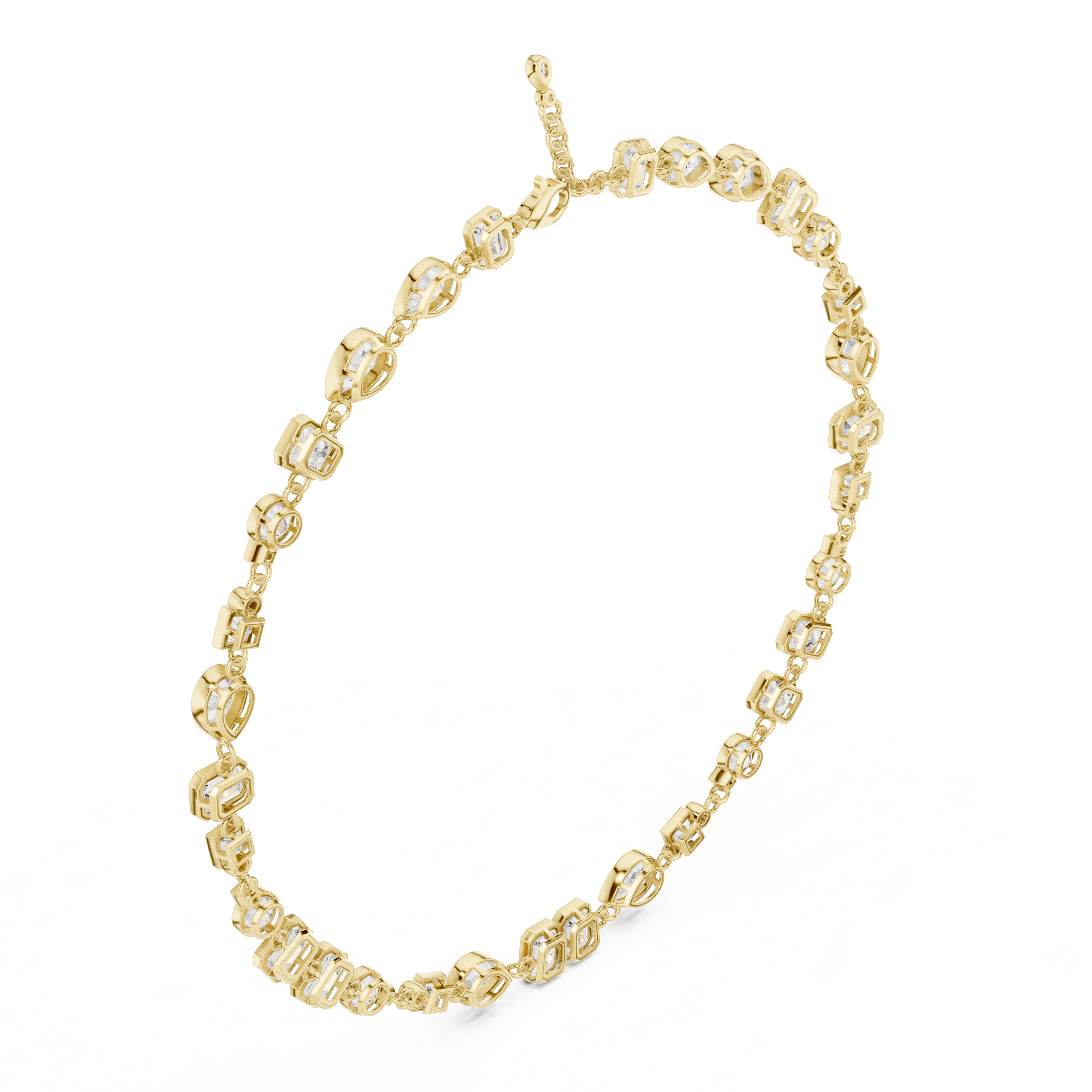 Glorious Emerald Princess Lab Grown Necklace