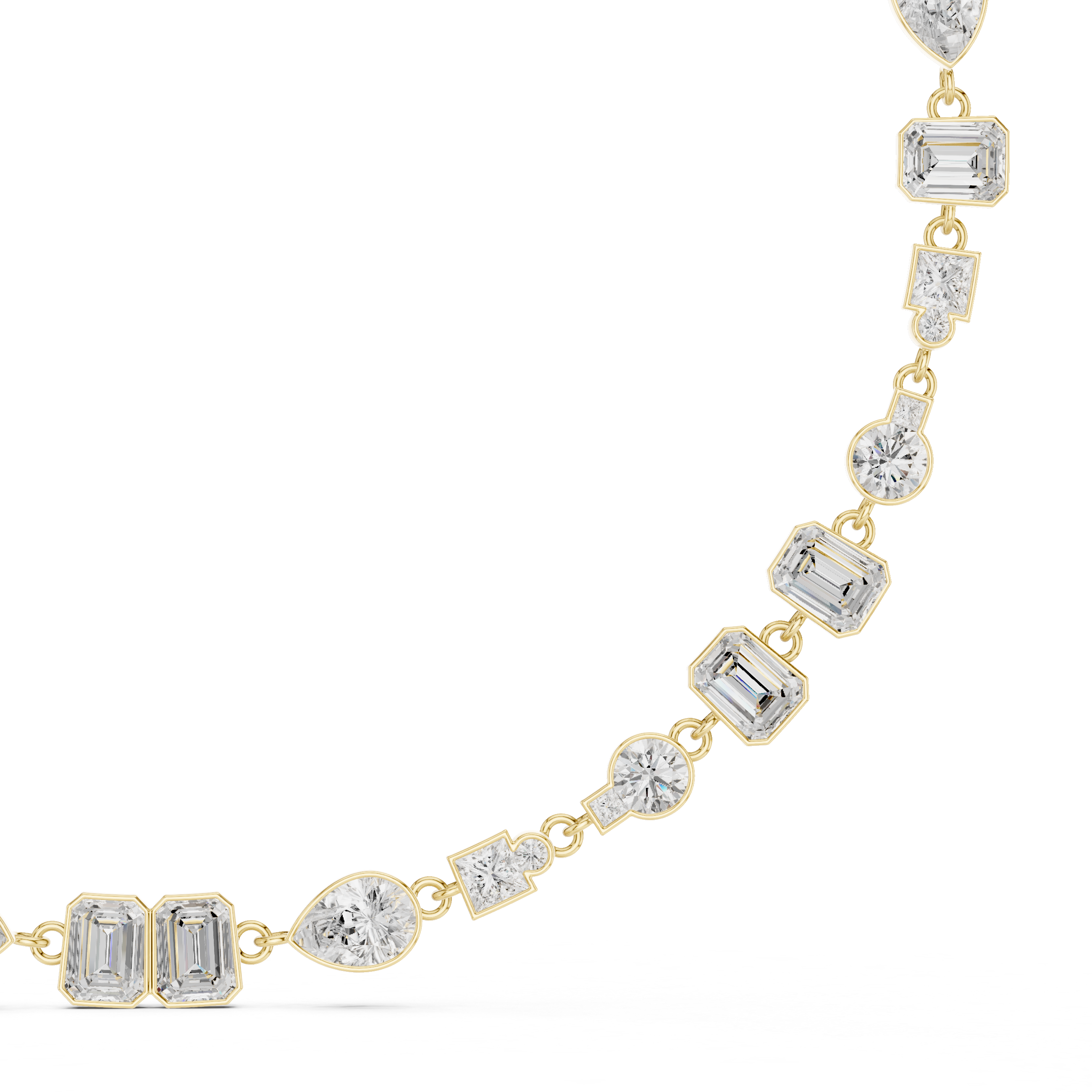 Glorious Emerald Princess Lab Grown Necklace