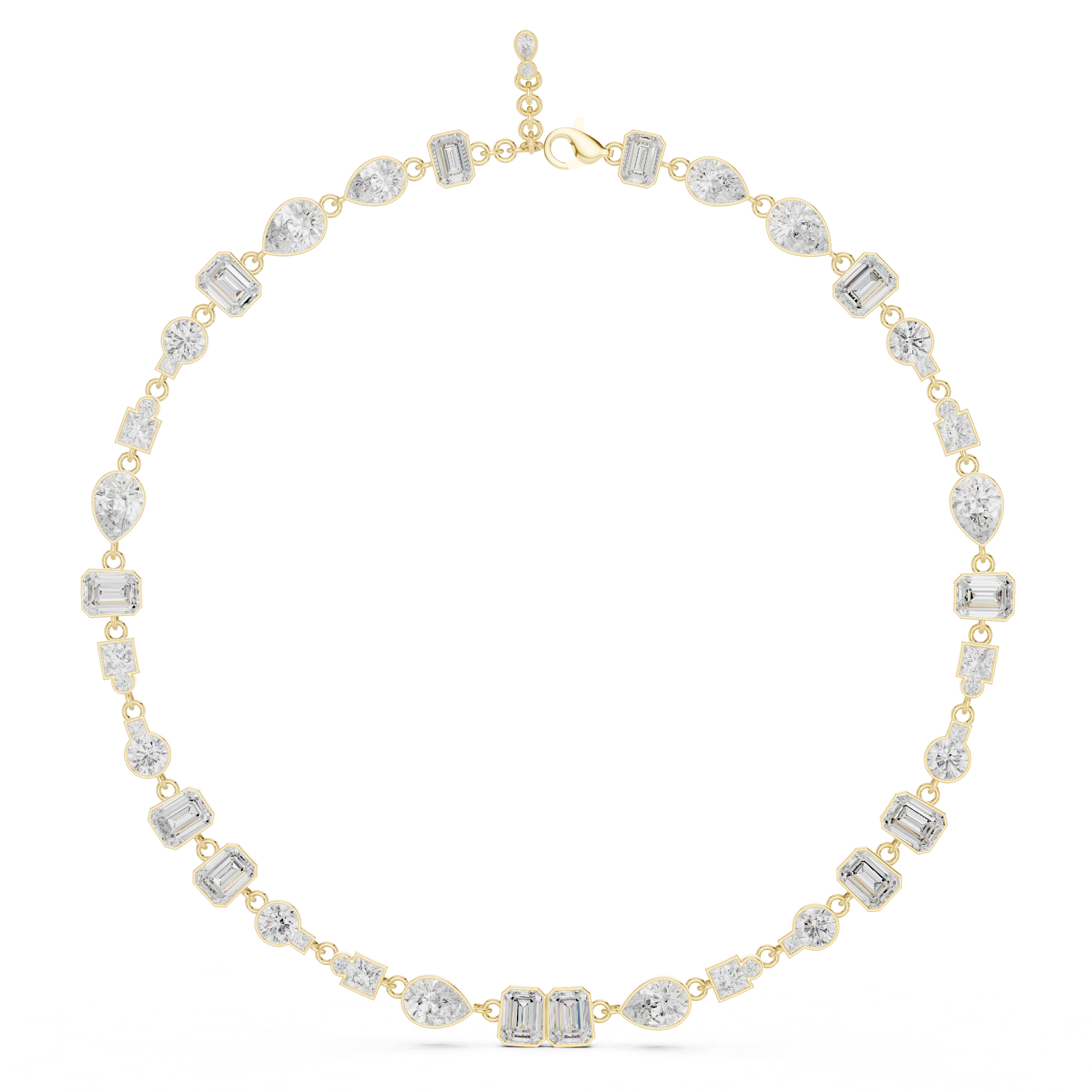 Glorious Emerald Princess Lab Grown Necklace