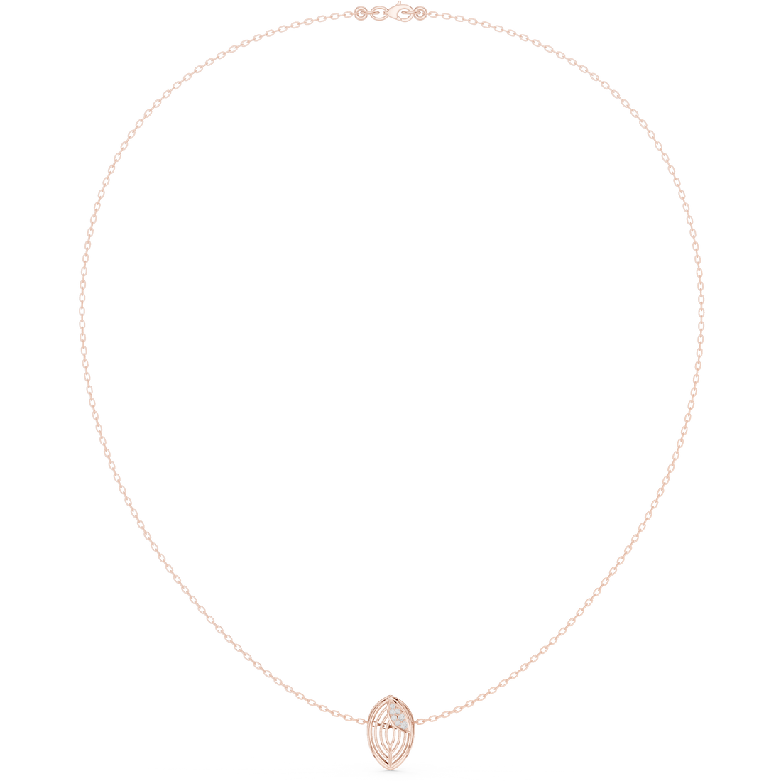 Radiant Classic-Cut Diamond Lab Grown Necklace
