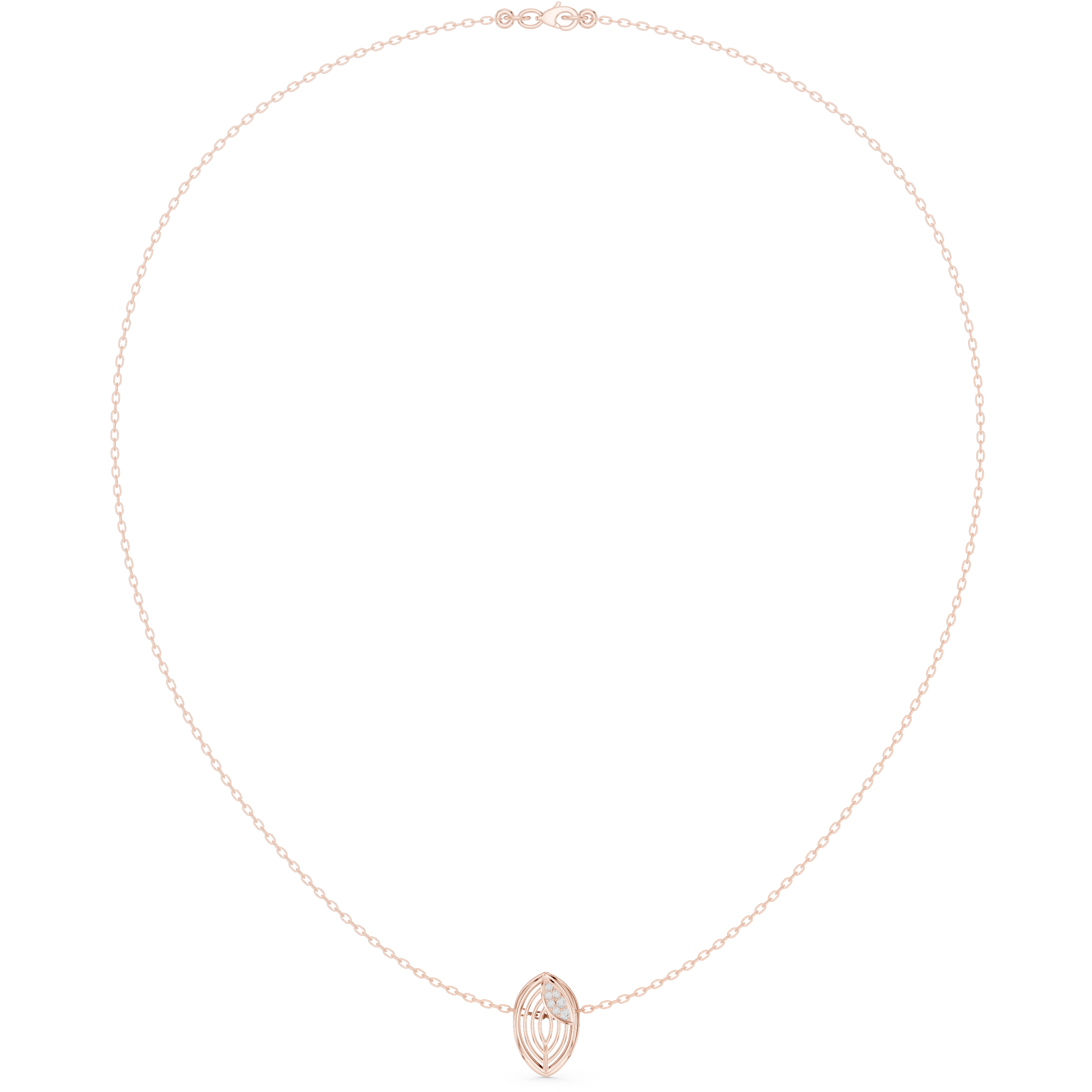 Radiant Classic-Cut Diamond Lab Grown Necklace