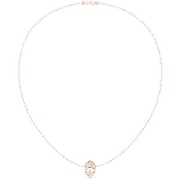 Radiant Classic-Cut Diamond Lab Grown Necklace