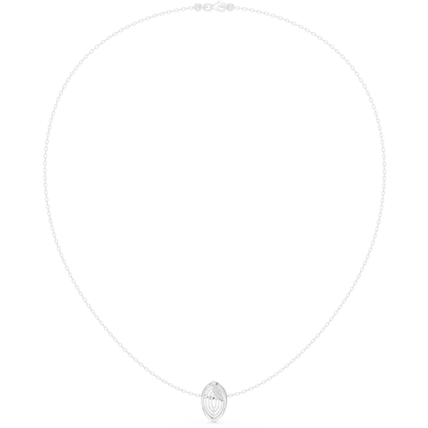 Radiant Classic-Cut Diamond Lab Grown Necklace