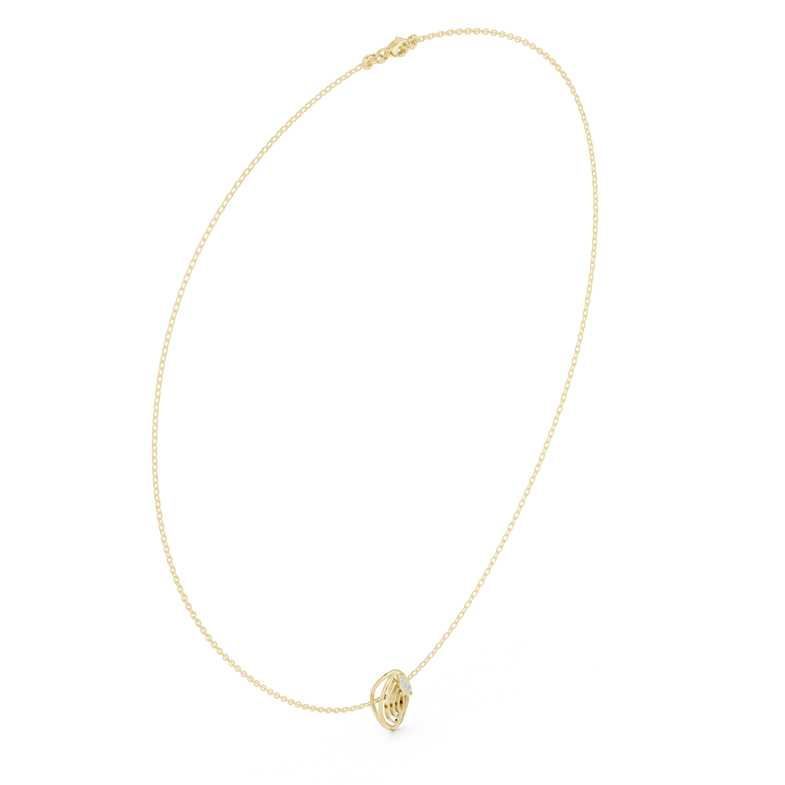 Radiant Classic-Cut Diamond Lab Grown Necklace